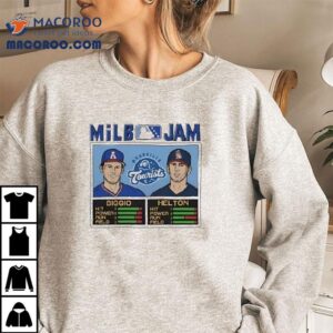 Milb Jam Biggio And Helton Asheville Tourists Baseball Cartoon Tshirt