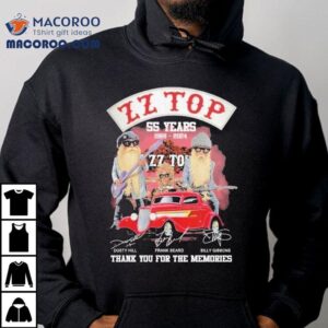 Zz Top 55 Years 1969 2024 Thank You For The Memories Signatures Shirt