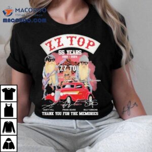 Zz Top Years Thank You For The Memories Signatures Tshirt