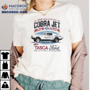 1968 Ford Mustang Cobra Jet drag race vintage t-shirt