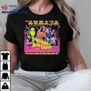 Alice Cooper returns with the feared revenge album t-shirt