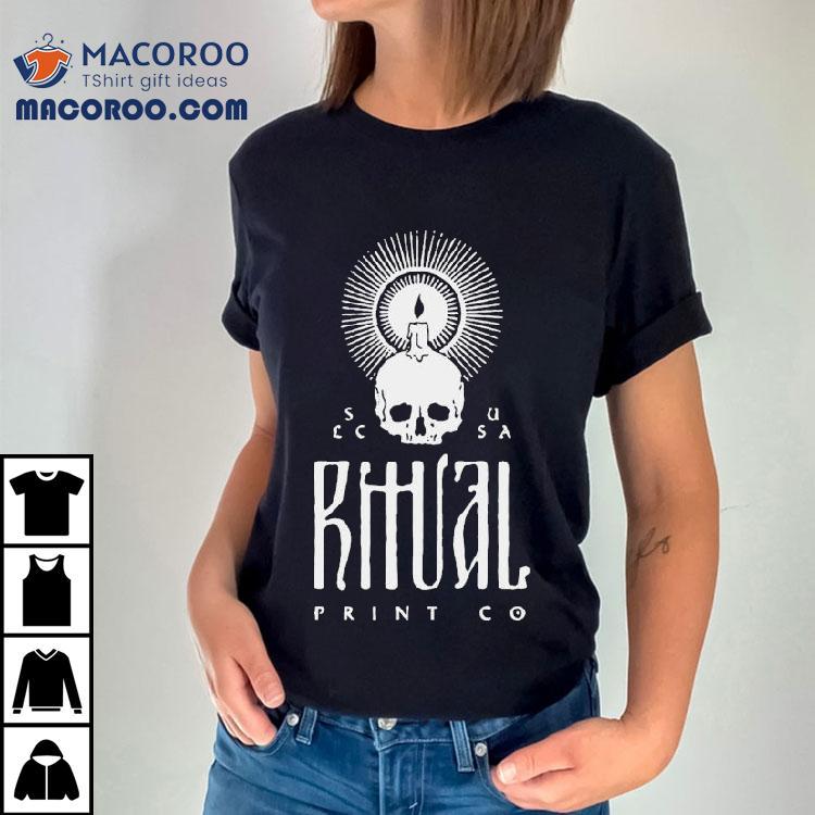 Ancient skull design on trendy ritual t-shirt Ancient skull design on trendy ritual t-shirt