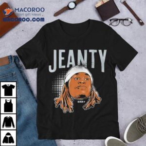 Ashton Jeantys stylish look with this cool tshirt