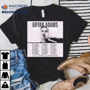 Bryan Adams Concert Schedule And Vintage Style Tshirt