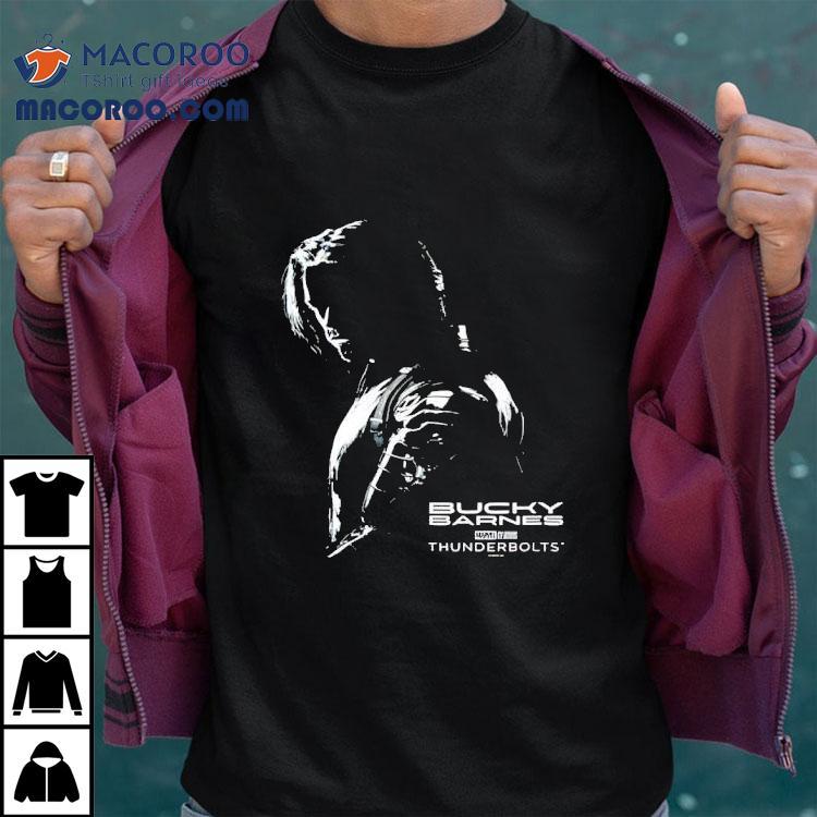 Bucky Barnes shadow design in new Marvel Thunderbolts t-shirt Bucky Barnes shadow design in new Marvel Thunderbolts t-shirt