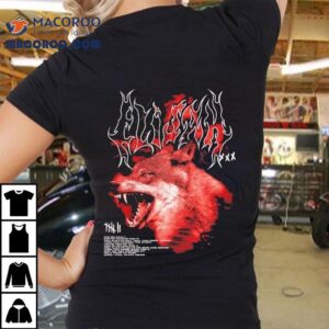 Elijah Phoebe wolf design t-shirt