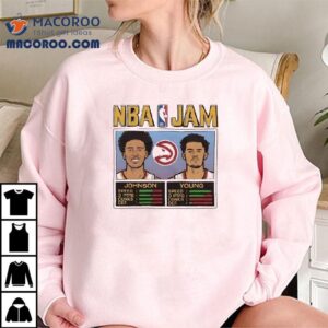 Jalen Johnson Trae Young Atlanta Hawks Nba Comic Design T Tshirt