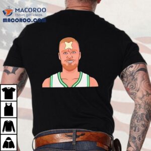 Kristaps Porzingis Bloodstained Celtics Tshirt