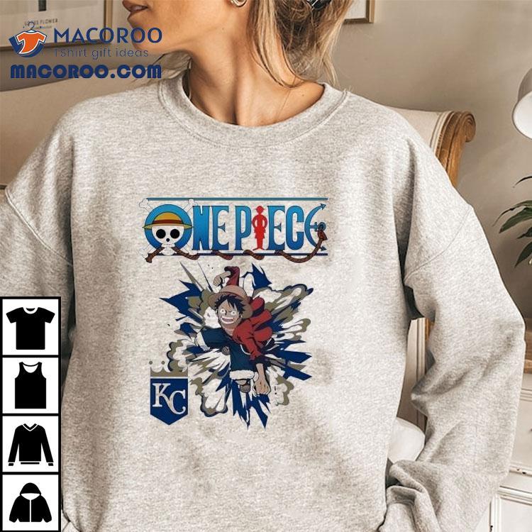 Monkey D Luffy Kansas City Royals inspired t-shirt Monkey D Luffy Kansas City Royals inspired t-shirt