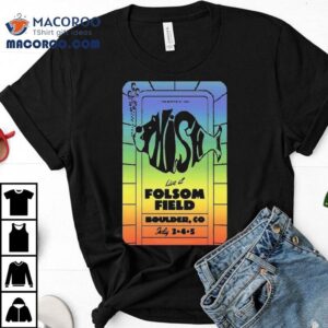 Phish 2025 Boulder concert rainbow design tshirt