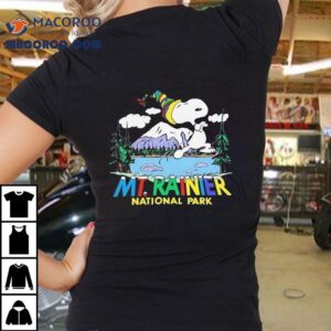 Snoopy Explores Mount Rainier In This Cool T Tshirt