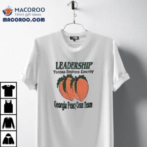 Stephens County Ga Leaders Support Community With Peachy Clean Initiative T Tshirt