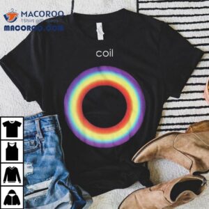 Vibrant spiral rainbow effect tshirt