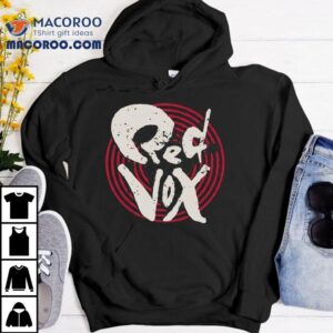 Vintage inspired red vox graphic t-shirt