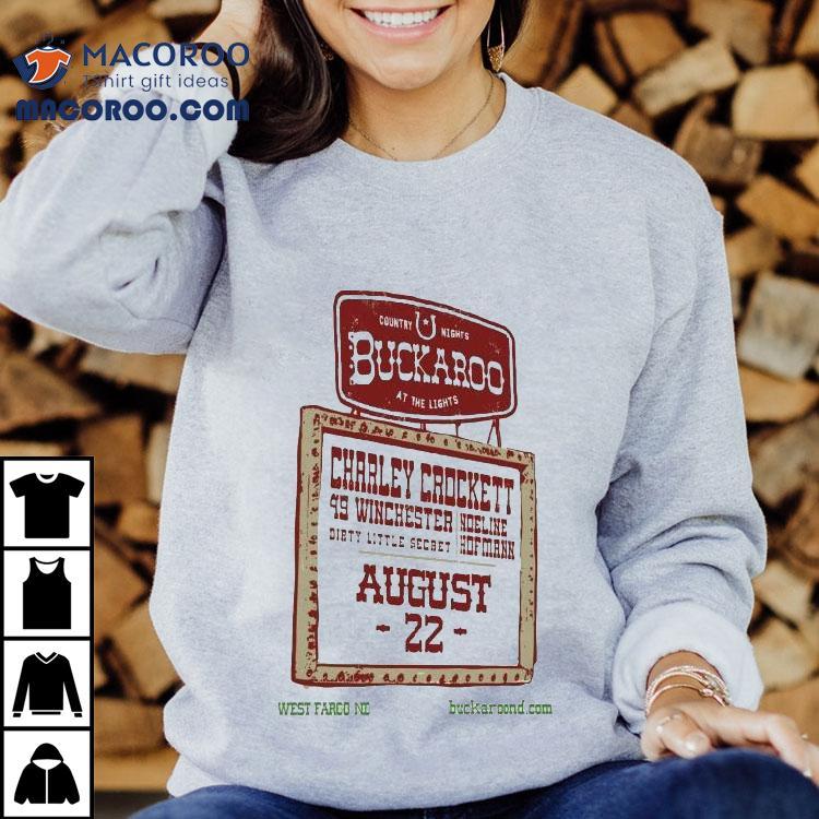 Catch Charley Crocketts Wild West Show In Fargo 2025 T-shirt Catch Charley Crocketts Wild West Show In Fargo 2025 T-shirt