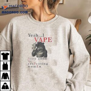 Cool wolf design with a bold vaping and equality message tshirt