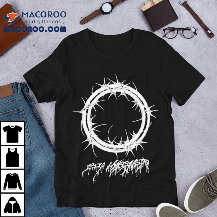 Edgy Thorn Circle Design Boy Harsher Tshirt Edgy Thorn Circle Design Boy Harsher Tshirt