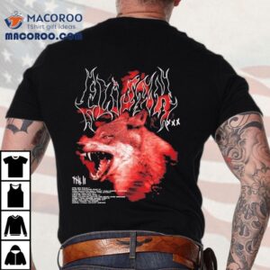 Elijah Phoebe wolf design t-shirt