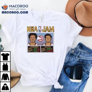 Jalen Johnson Trae Young Atlanta Hawks Nba Comic Design T Tshirt
