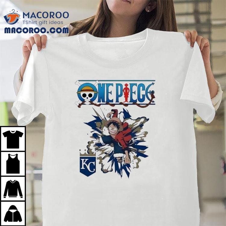 Monkey D Luffy Kansas City Royals inspired t-shirt Monkey D Luffy Kansas City Royals inspired t-shirt