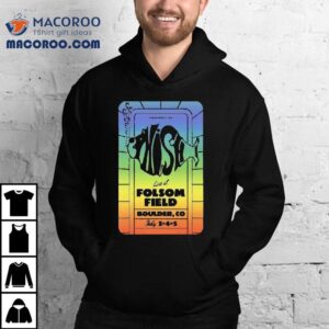 Phish 2025 Boulder concert rainbow design tshirt