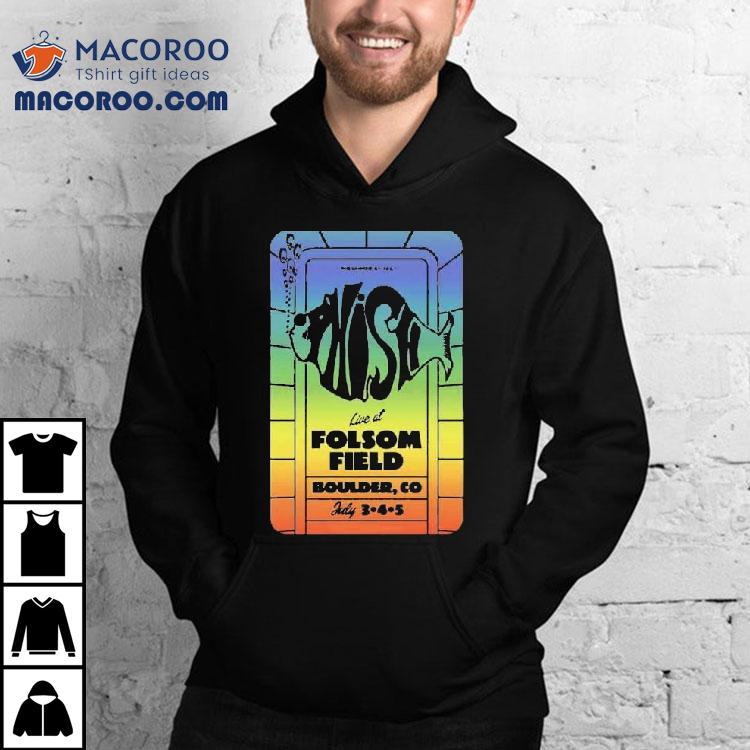 Phish 2025 Boulder concert rainbow design tshirt Phish 2025 Boulder concert rainbow design tshirt