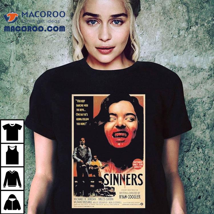 Ryan Coogler and Michael B Jordan team up for bloody 2025 horror film tshirt Ryan Coogler and Michael B Jordan team up for bloody 2025 horror film tshirt