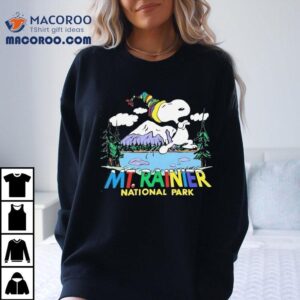 Snoopy Explores Mount Rainier In This Cool T Tshirt
