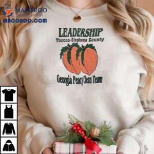 Stephens County Ga Leaders Support Community With Peachy Clean Initiative T Tshirt