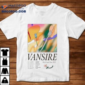 Vansire 2025 West Coast concert t-shirt