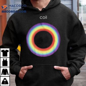 Vibrant spiral rainbow effect tshirt
