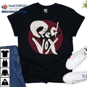 Vintage inspired red vox graphic t-shirt