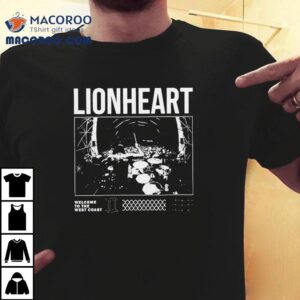West Coast vibes with Lionhearts latest album release t-shirt