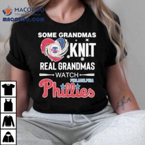 While others knit true fans support the Phillies with pride t-shirt