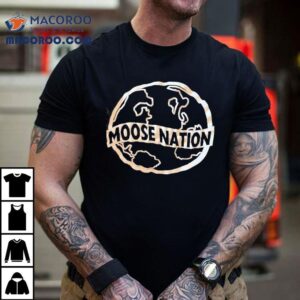 Wild moose design earth inspired t-shirt