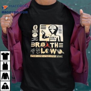 Retro Alien Cult Design Breathe Easy Vintage Tshirt