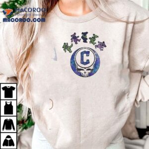 Cleveland Guardians Skull Design Grateful Dead Tribute Tshirt