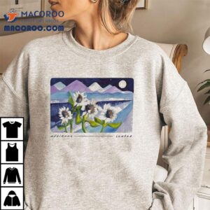 Adrianne Lenker Wears A Stunning Moonflowers Design Tshirt