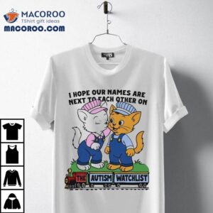 Autism Awareness Matching Names Design Tshirt