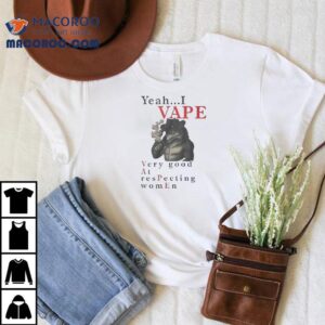 Cool Wolf Design With A Bold Vaping And Equality Message T Tshirt