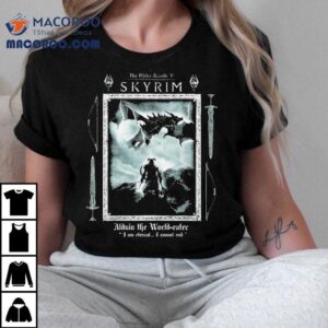 Eternal Alduin the World Eater from Skyrim V T-Shirt 2 Eternal Alduin The World Eater From Skyrim V Tshirt