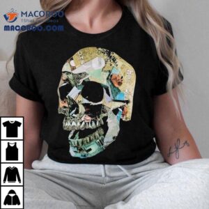 Hot Water Music Vinyl Artwork Skull Design T Tshirt