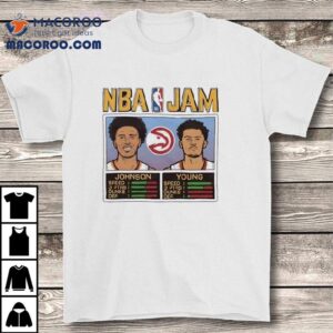 Jalen Johnson Trae Young Atlanta Hawks Nba Comic Design T Tshirt