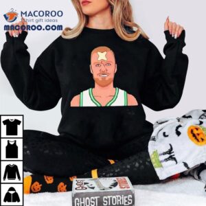 Kristaps Porzingis Bloodstained Celtics Tshirt