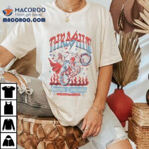 Lucha Libre Inspired Taco And Motorcycle Themed Tshirt