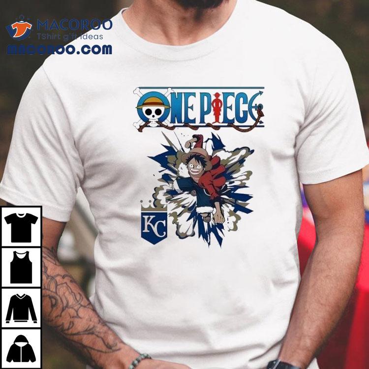 Monkey D Luffy Kansas City Royals inspired t-shirt Monkey D Luffy Kansas City Royals inspired t-shirt