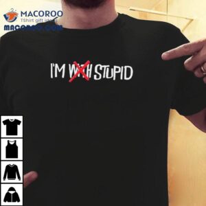 Noahfinnce Proudly Rocks The Im With Stupid Tshirt