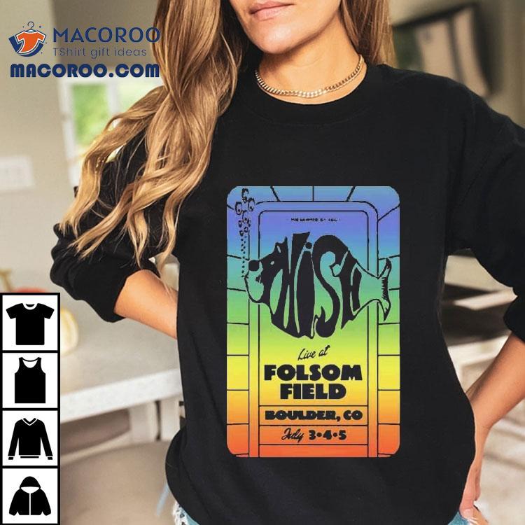 Phish 2025 Boulder concert rainbow design tshirt Phish 2025 Boulder concert rainbow design tshirt