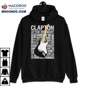 Rock legend Eric Clapton guitar design t-shirt 2 Rock Legend Eric Clapton Guitar Design Tshirt