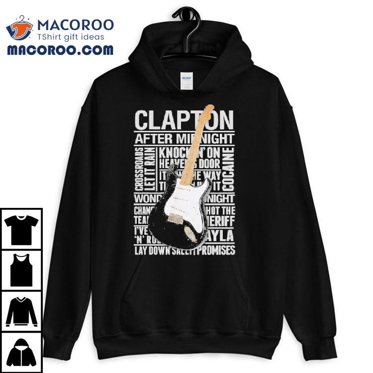 Rock legend Eric Clapton guitar design t-shirt Rock legend Eric Clapton guitar design t-shirt